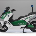 BMW Motorrad präsentiert sich auf der Milipol 2013. Visionäre Behördenversion  des C evolution vorgestellt.